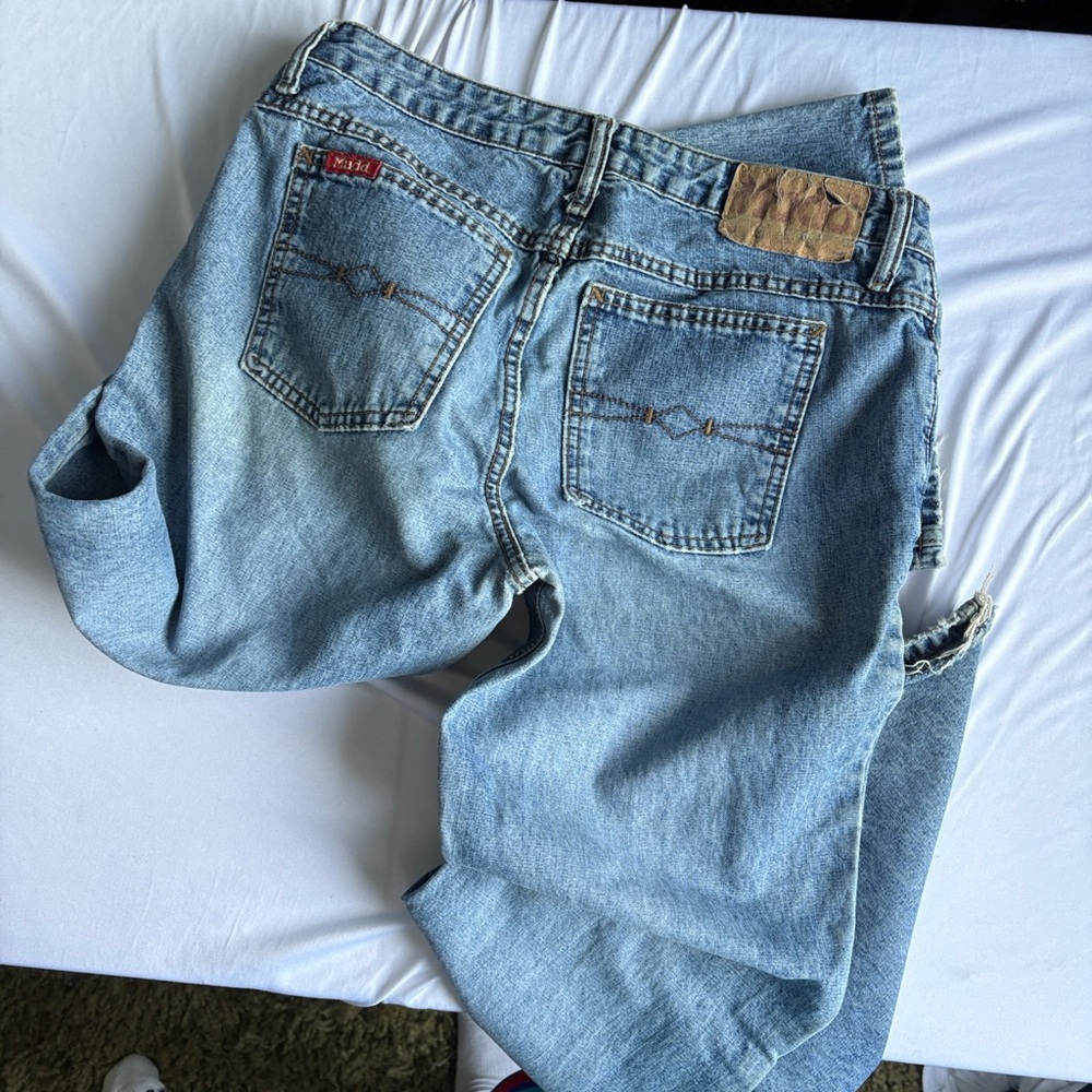 Mudd Women's Flare & Wide 2000s y2k full button fly quality size tagged 11 - Picture 6 of 6